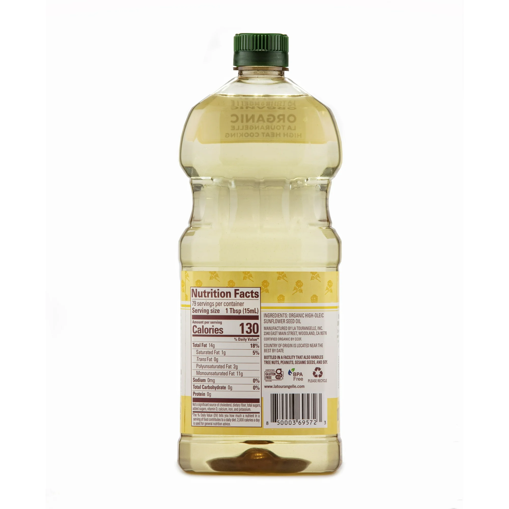 La Tourangelle Organic Sunflower Oil (40 oz) - Image 2