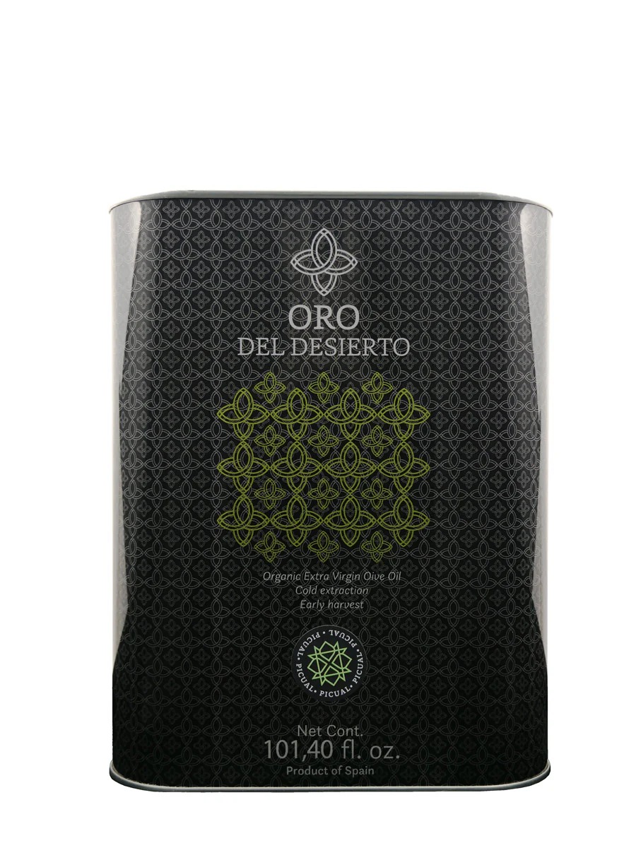 Oro del Desierto Organic Picual 3L Tin