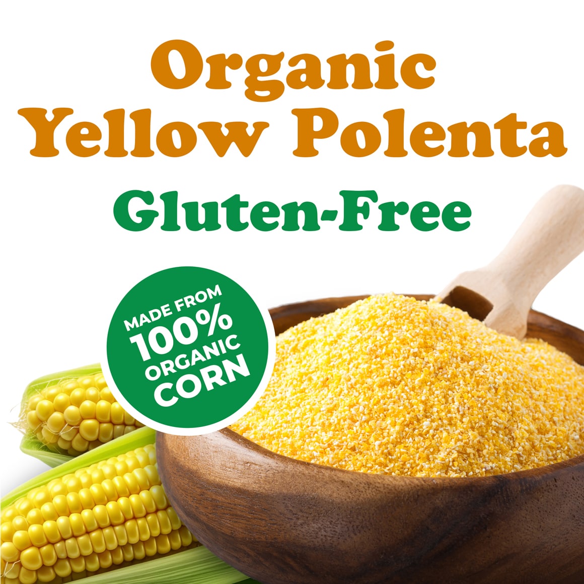 Organic Yellow Polenta - Gluten Free - Image 2