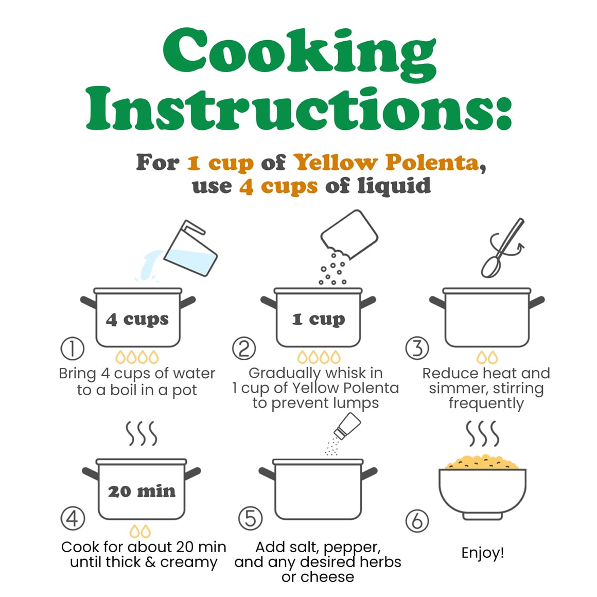 Organic Yellow Polenta - Gluten Free - Image 3