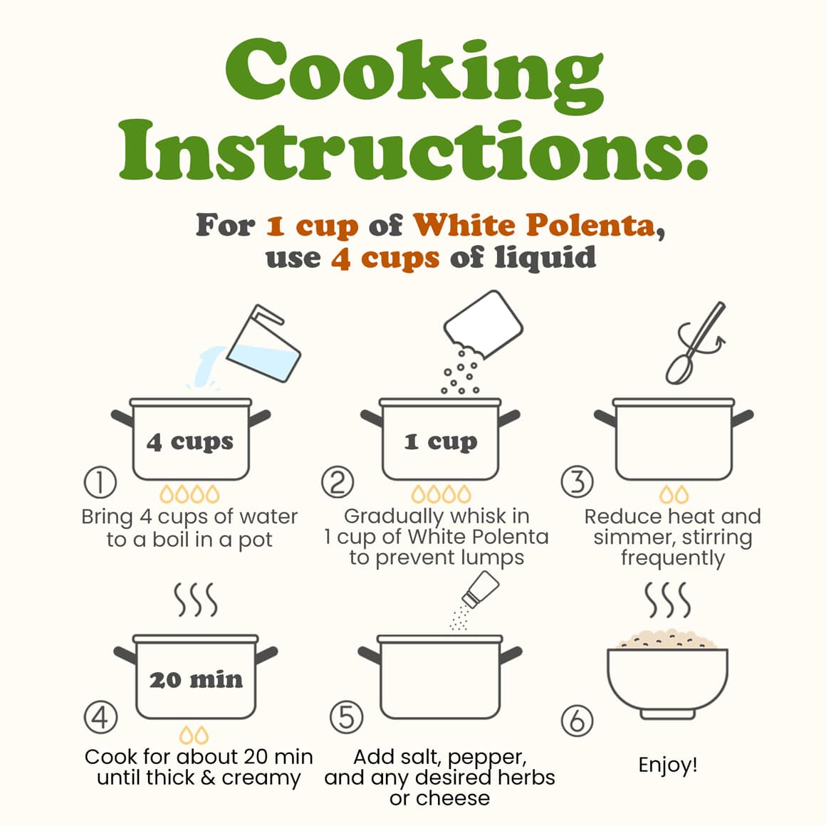 Organic White Polenta - Image 3