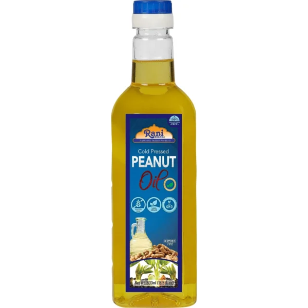 Rani Peanut Oil 16.9 Ounce (500ml) Cold Pressed
