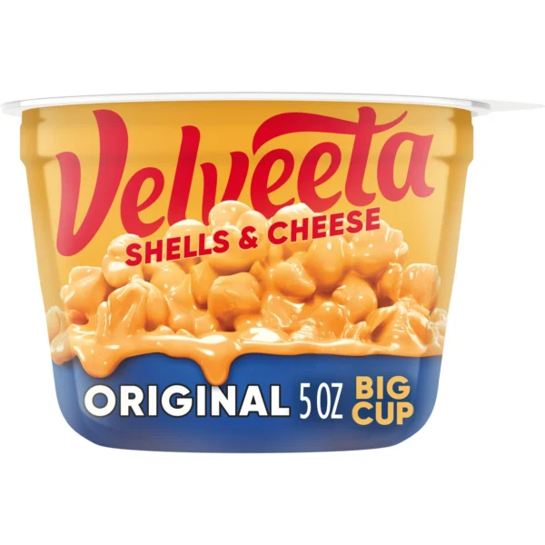 Velveeta Shells & Cheese Original Microwaveable Big Cup, 5 oz Cup, Shelf-Stable
