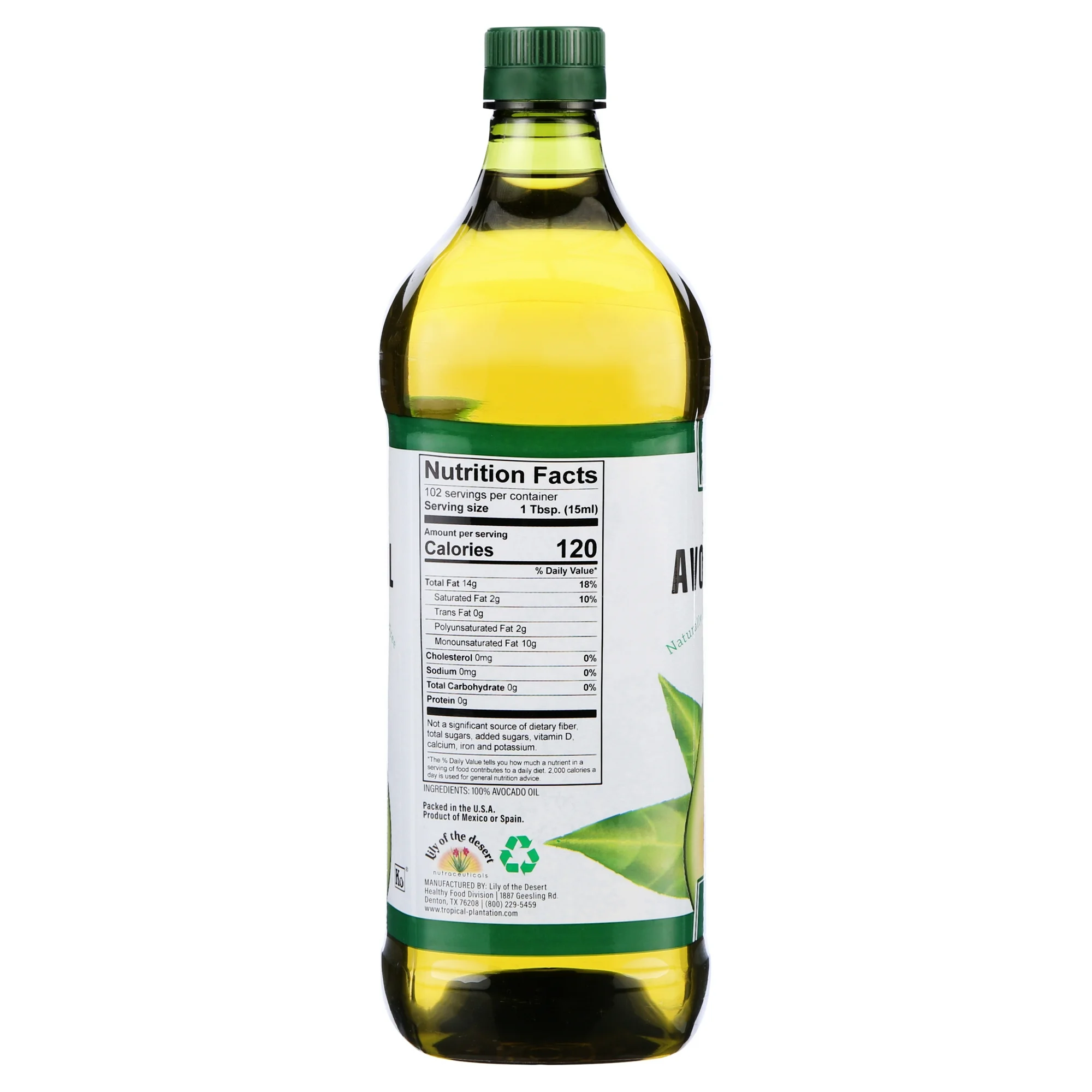 Tropical Plantation Avocado Oil, 51 Fl oz - Image 2
