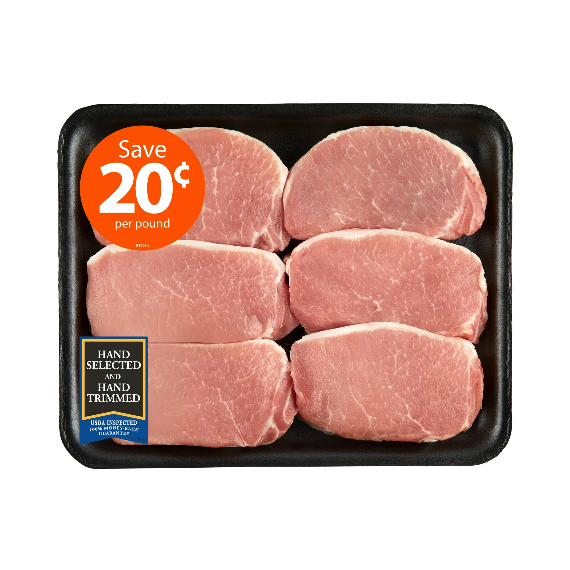 Pork Center Cut Loin Chops Boneless Family Pack, 2.0 - 3.8 lb Tray - Image 2