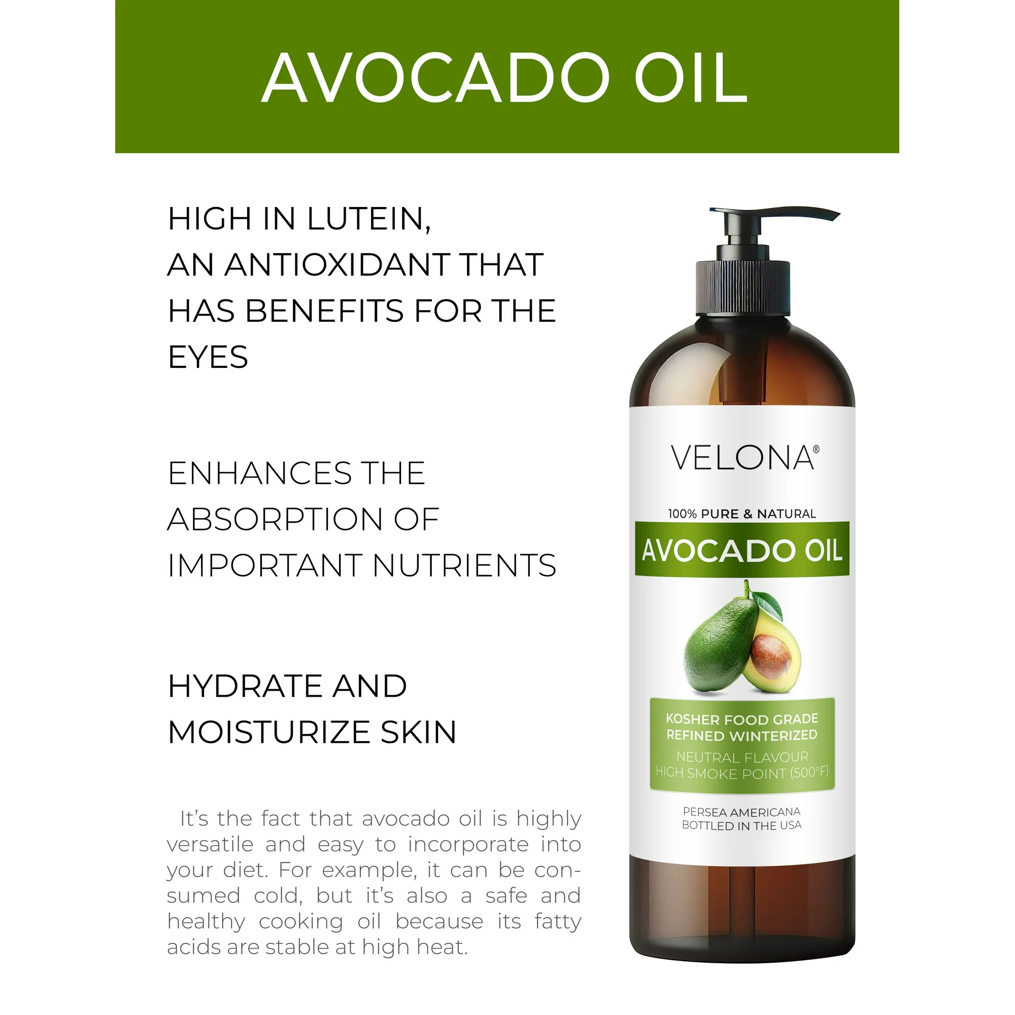 Velona 100% Avocado Oil - Image 2