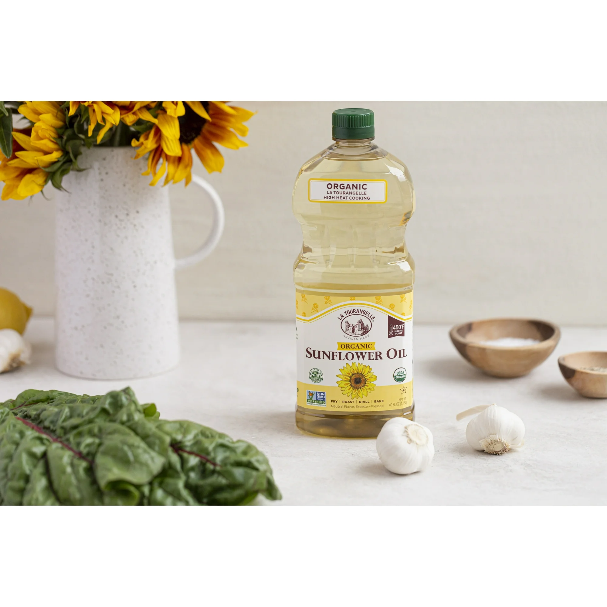 La Tourangelle Organic Sunflower Oil (40 oz) - Image 4