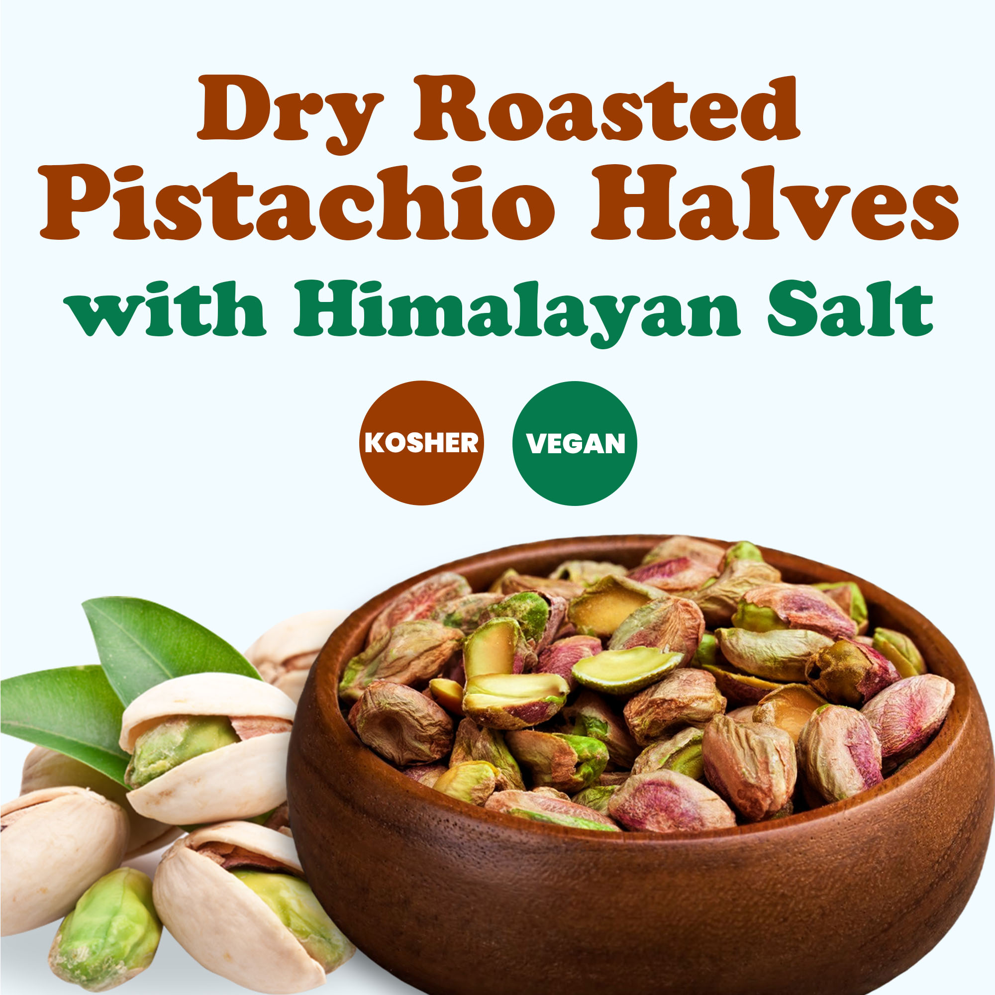 Pistachios, Halves, Roasted and Salted - Image 2