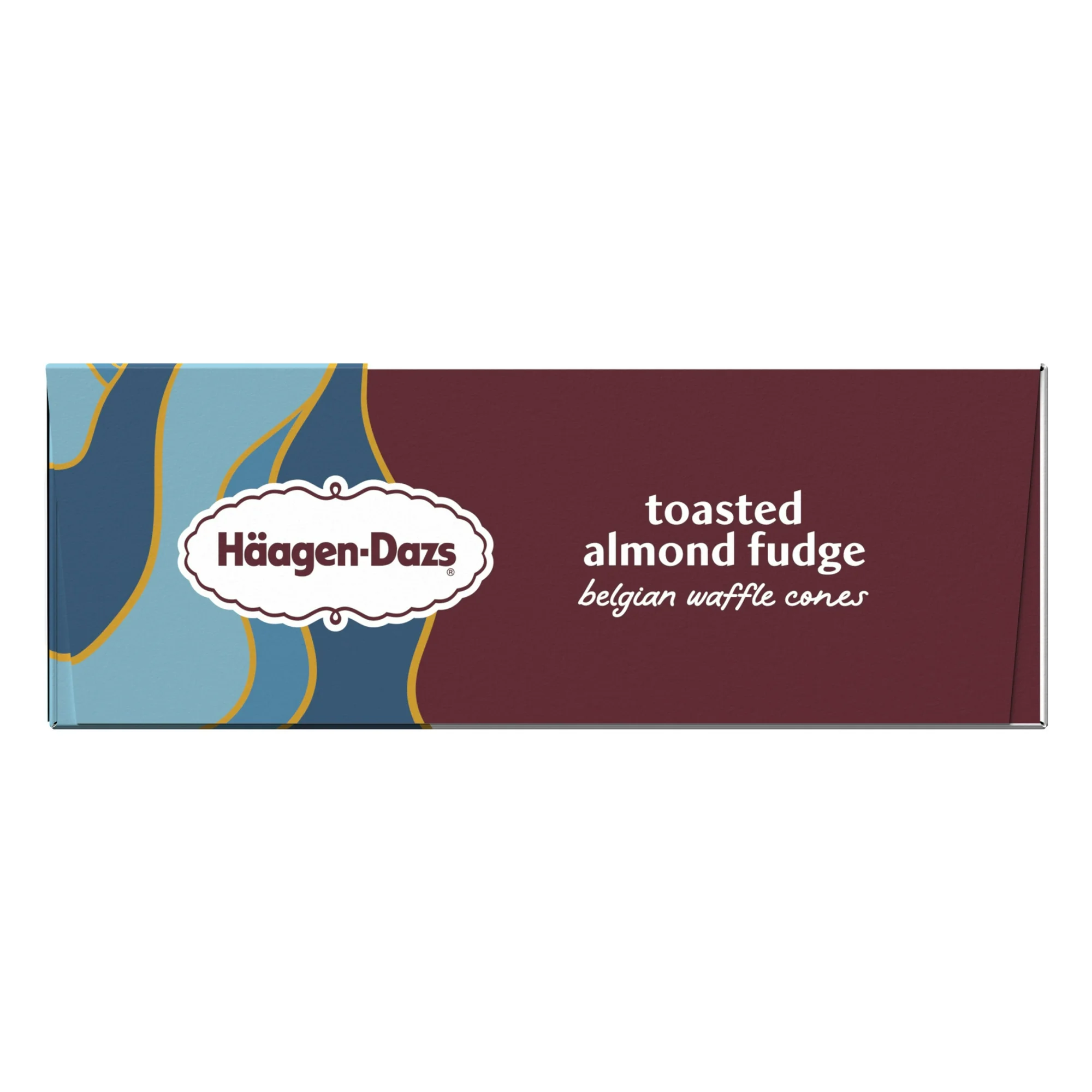 Haagen-Dazs Toasted Almond Fudge Belgian Waffle Ice Cream Cone, 4 Count - Image 4