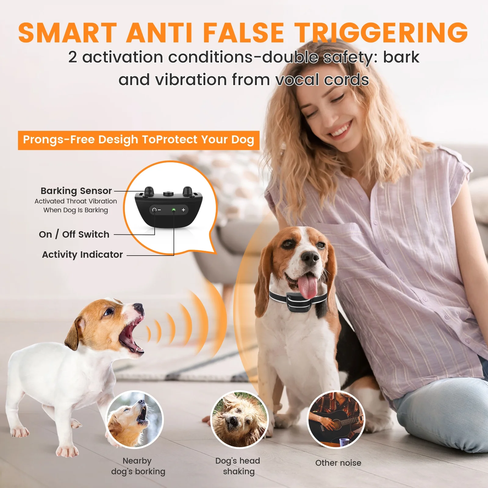Jewyow Smart Bark Collar for Dogs (Black) - Image 5