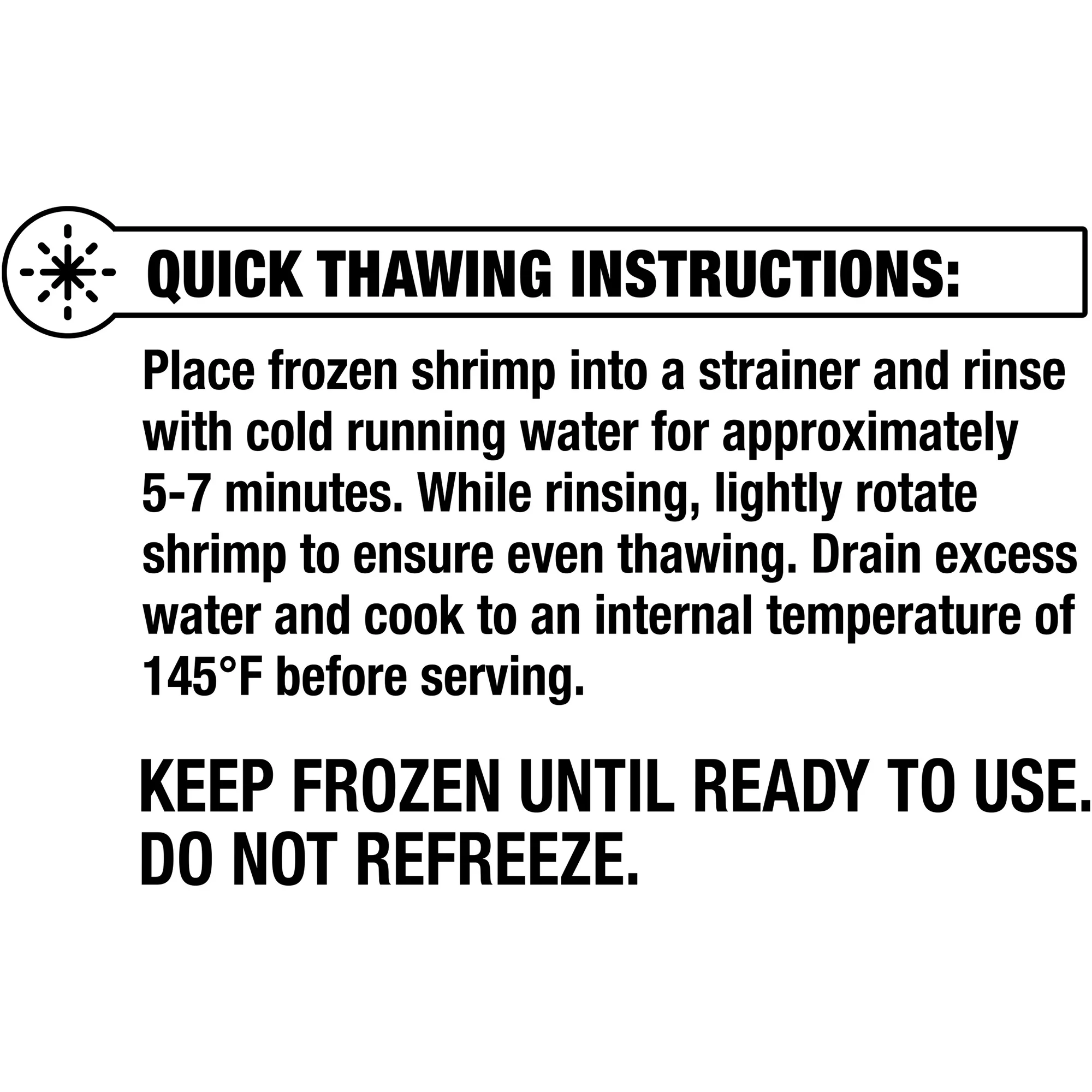 Great Value Frozen Raw Large Peeled & Deveined, Tail-off Shrimp, 2 lb (31-40 Count per lb), Value Bag - Image 4