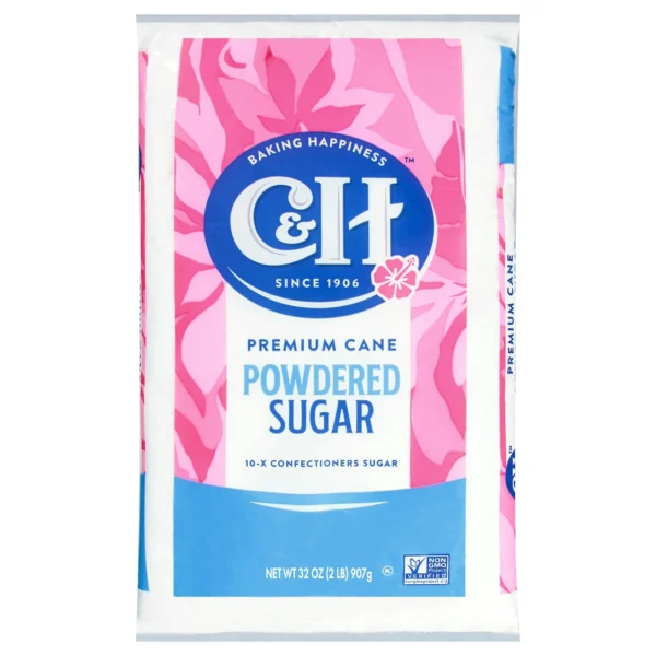C&H Premium Cane Powdered Sugar, 2 lb