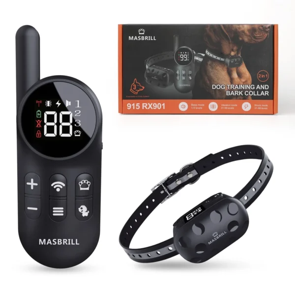 Rechargeable Dog Shock Collar with Remote