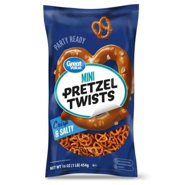 Great Value Mini Pretzel Twists, 16 oz Bag