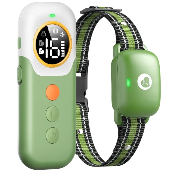 Heaflex Dog Training Collar Remote 2400FT Electric Rechargeable IP67 Waterproof Collars Dogs (Green)