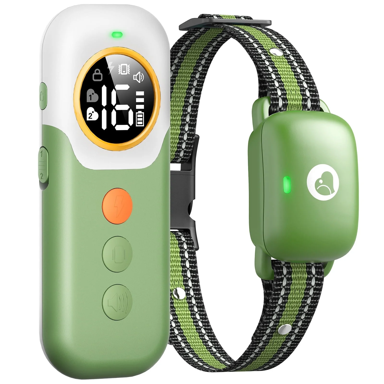 Heaflex Dog Training Collar Remote 2400FT Electric Rechargeable IP67 Waterproof Collars Dogs (Green)