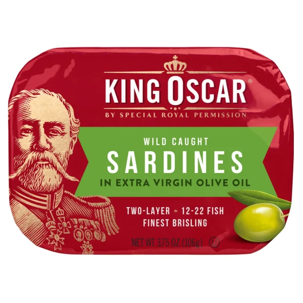King Oscar Wild Caught Sardines in Extra Virgin Olive Oil 3.75 oz