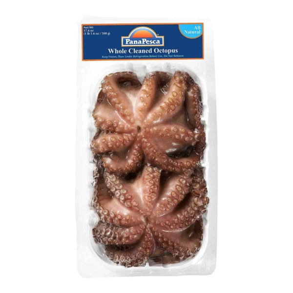 Pana Pesca Octopus Whole Cleaned Skin Pack, 17.6 Ounce - 8 per case.