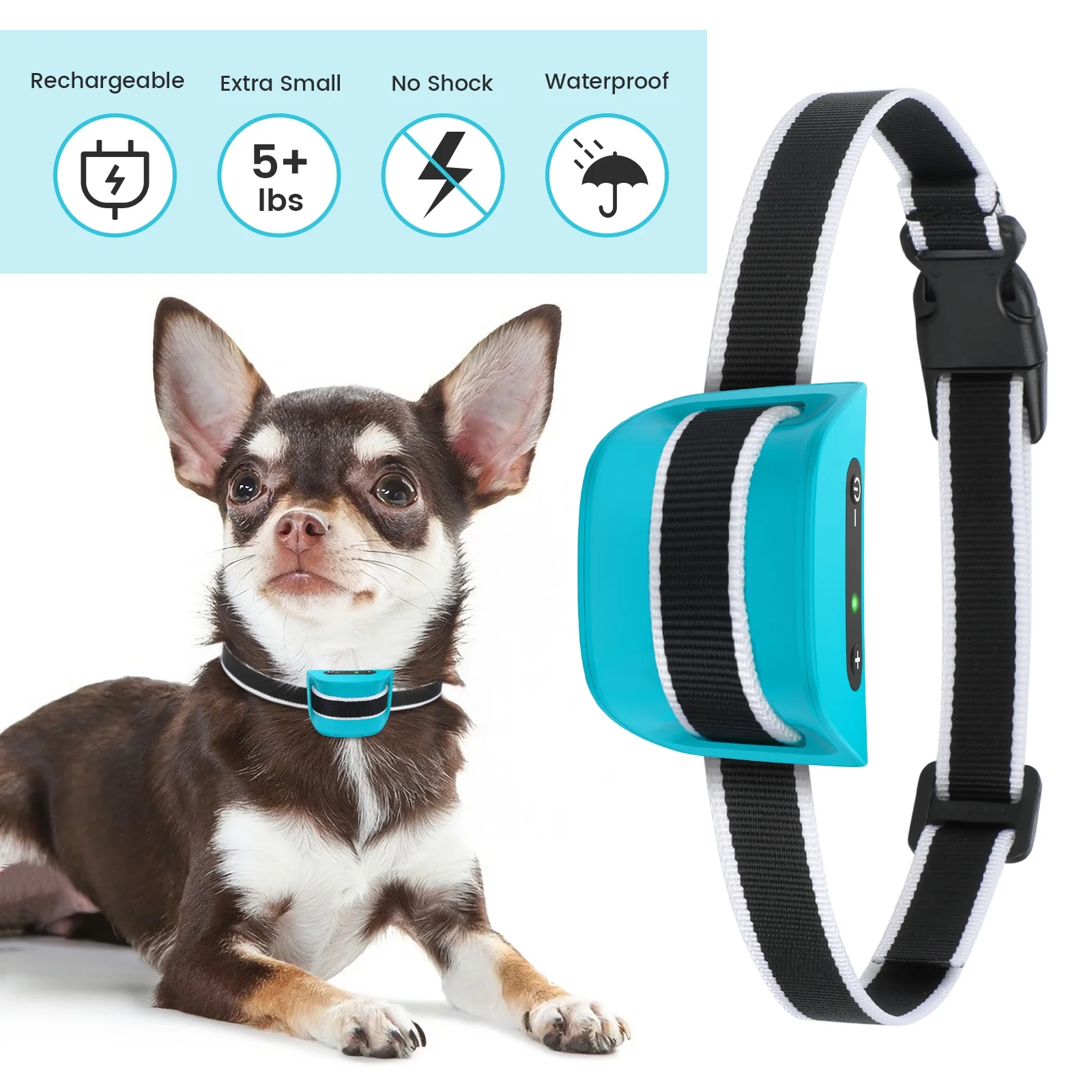 Smart Bark Collar for Dogs (Blue) - Image 5