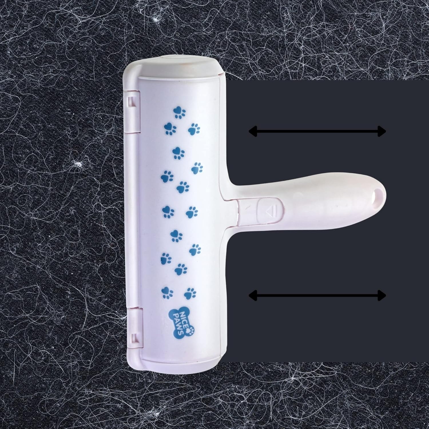 NICE PAWS Pet Hair Remover - Reusable, Eco-Friendly Dog Hair Removal Roller for Clothes, Sofas, Beds & More, White - Image 2